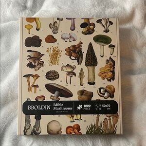 BBOLDIN Edible Mushrooms Jigsaw Puzzle